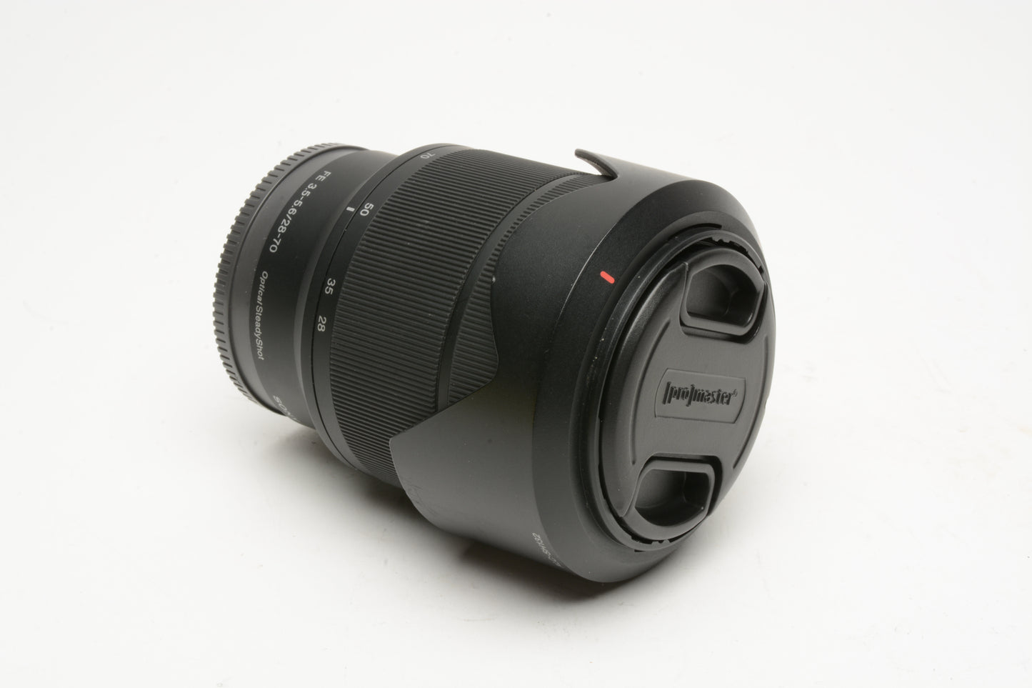 Sony FE 28-70mm f3.5-5.6 OSS zoom lens SEL2870, caps, hood, Mint-