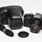 Richo KR-5 Super SLR w/Rikenon 50mm f/2 Lens, Strap, Case, New Seals!