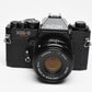 Richo KR-5 Super SLR w/Rikenon 50mm f/2 Lens, Strap, Case, New Seals!