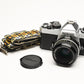 Nikon FE 35mm SLR w/50mm f/2, Strap, New Seals! Great! Very clean
