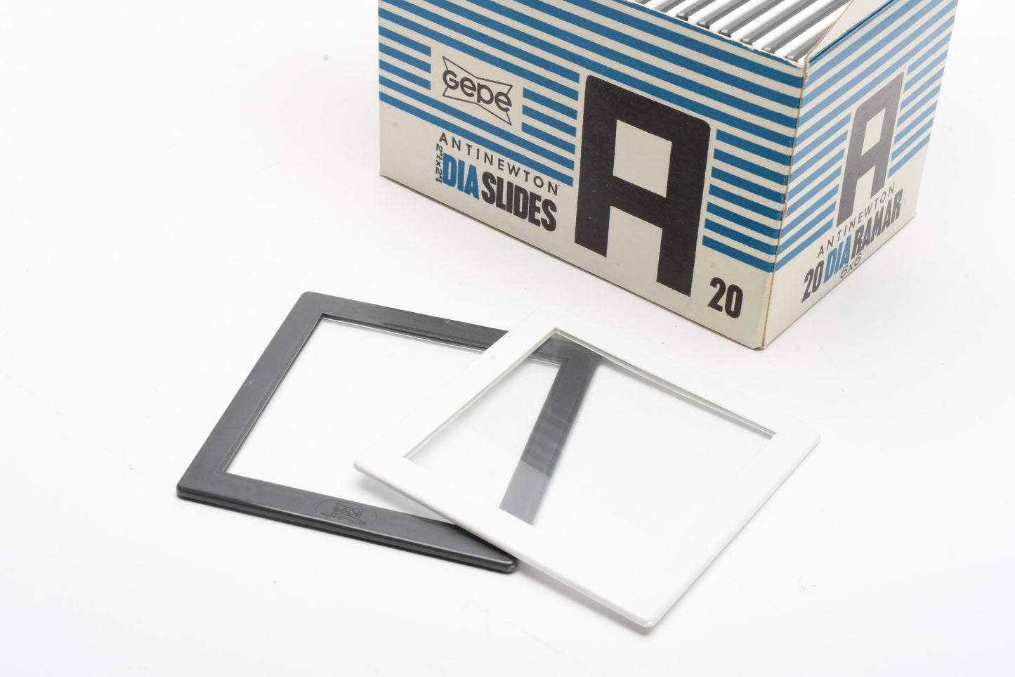 Gepe 20 slide mounts 120 6x6 3mm #2601 w/ AN Glass NEW