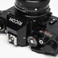 Richo KR-5 Super SLR w/Rikenon 50mm f/2 Lens, Strap, Case, New Seals!
