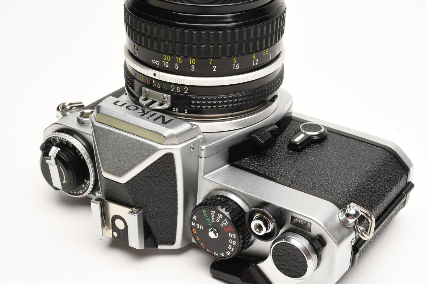 Nikon FE 35mm SLR w/50mm f/2, Strap, New Seals! Great! Very clean