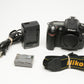 Nikon D90 DSLR body, batt, charger, strap, Only 9552 Acts, very clean, tested