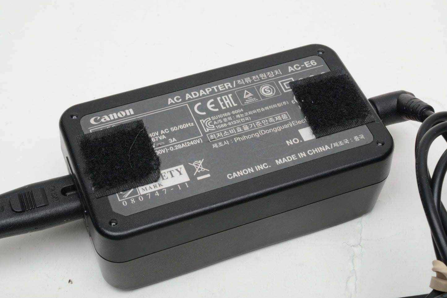 Canon AC Adapter AC-E6 - Genuine, w/Power cord