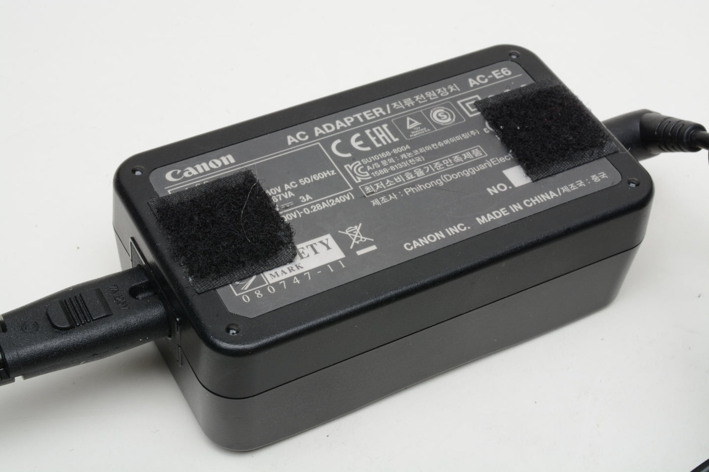 Canon AC Adapter AC-E6 - Genuine, w/Power cord