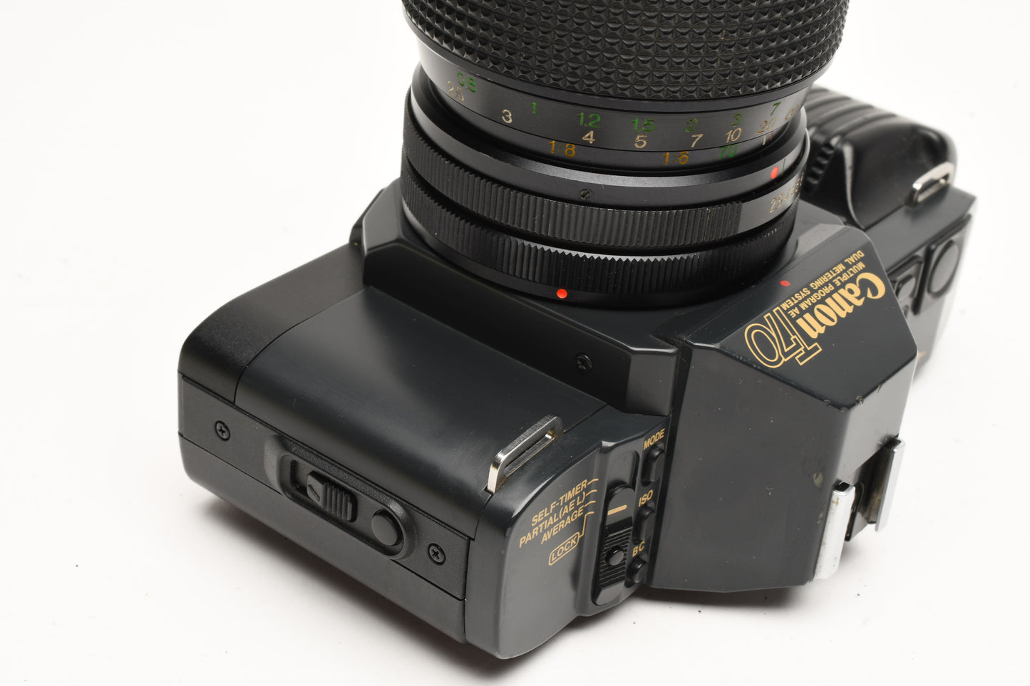 Canon T70 35mm SLR w/Vivitar 35-70mm zoom, tested, New seals