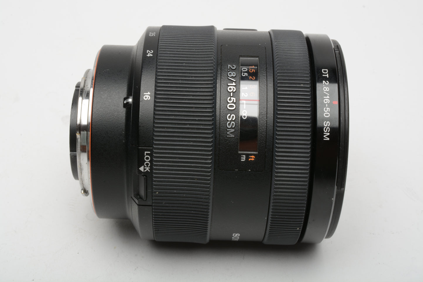 Sony 16-50mm f/2.8 SSM DT Autofocus Lens for A-Mount, with Caps & Hood, Great!