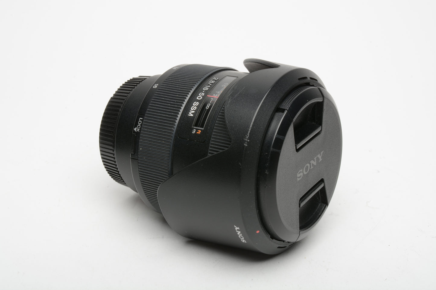 Sony 16-50mm f/2.8 SSM DT Autofocus Lens for A-Mount, with Caps & Hood, Great!