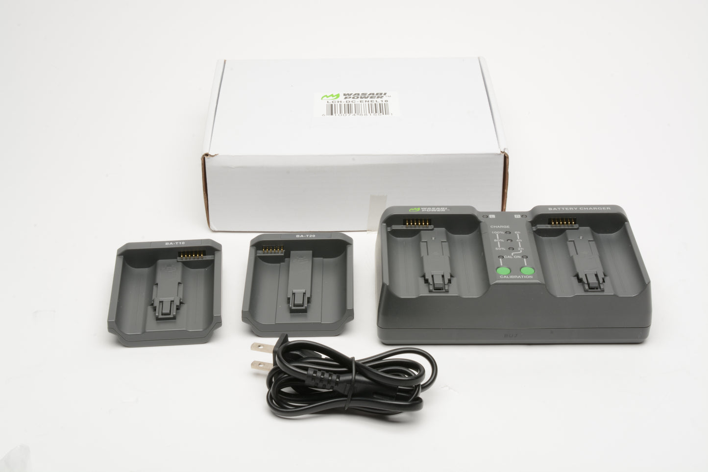 Wasabi LCH-DC EN-EL18 Charger + EN-EL4/N and LP-E4/N Modules, Mint-