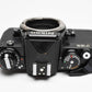 Nikon FE2 35mm SLR Black Camera Body, Box, Manual, New Seals, Nice!