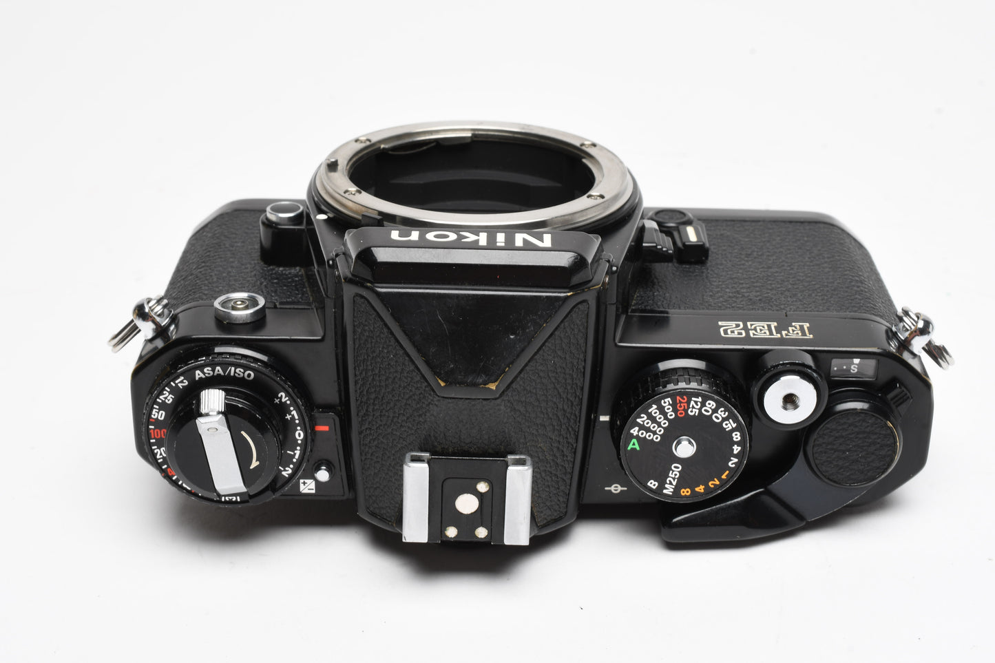 Nikon FE2 35mm SLR Black Camera Body, Box, Manual, New Seals, Nice!