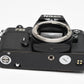 Nikon FE2 35mm SLR Black Camera Body, Box, Manual, New Seals, Nice!