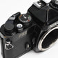 Nikon FE2 35mm SLR Black Camera Body, Box, Manual, New Seals, Nice!