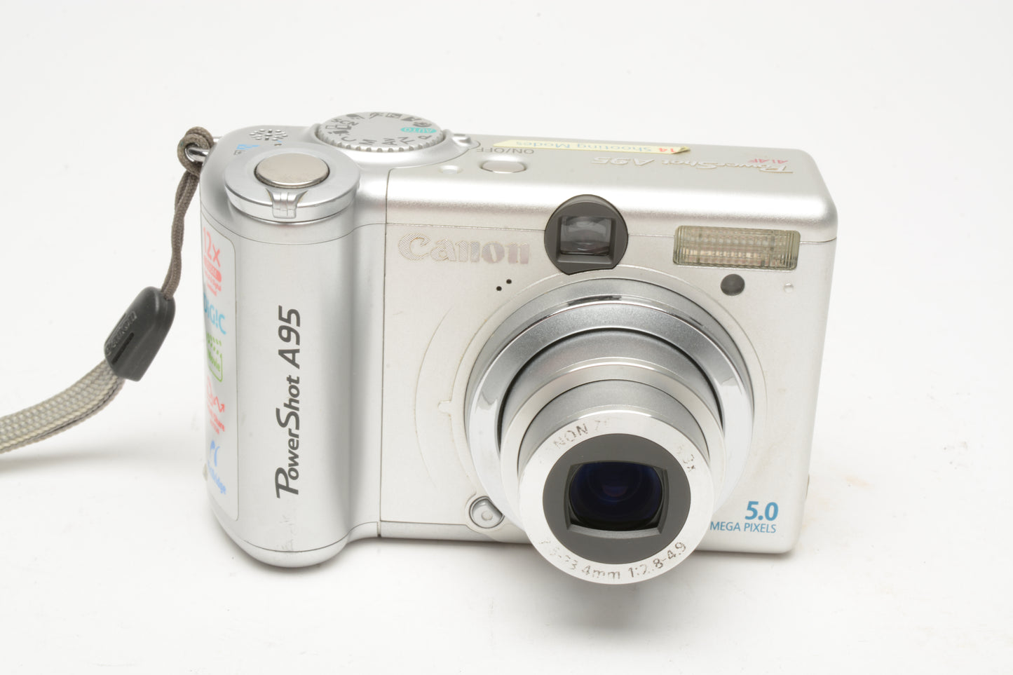 Canon Powershot A95 5MP Point&Shoot camera, Clean, tested, w/Case