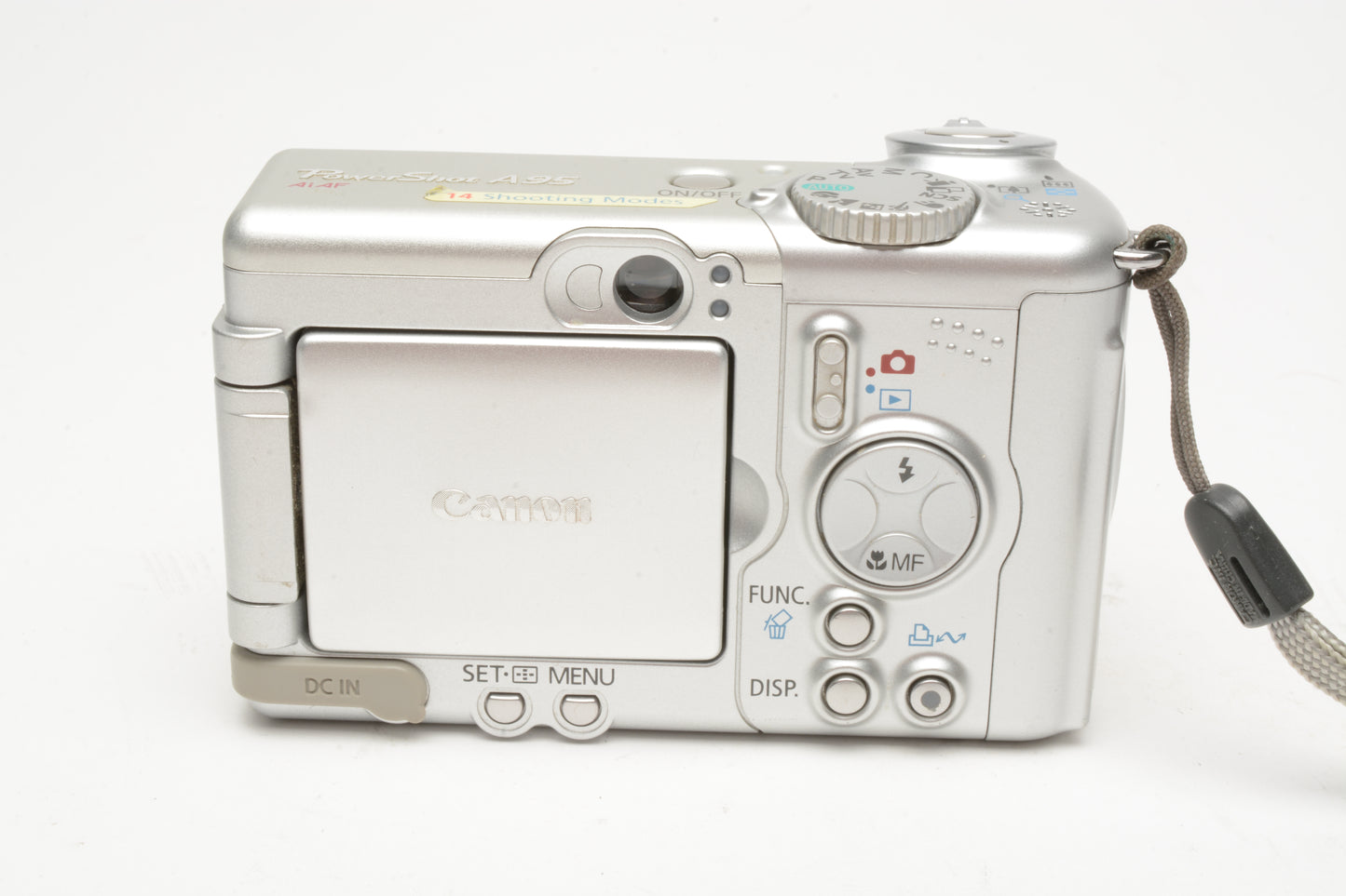 Canon Powershot A95 5MP Point&Shoot camera, Clean, tested, w/Case