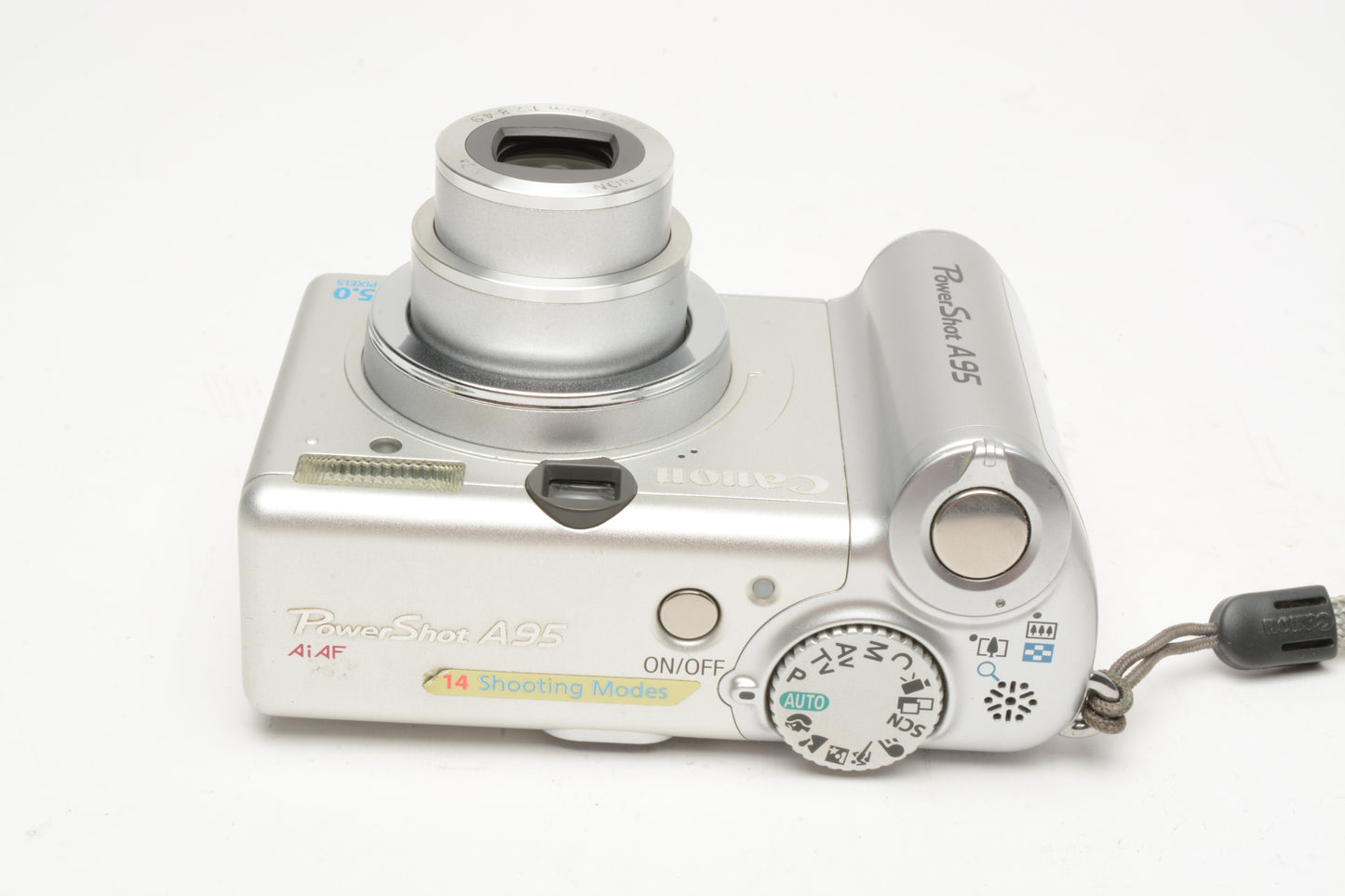 Canon Powershot A95 5MP Point&Shoot camera, Clean, tested, w/Case