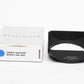 Hasselblad B60 Lens Hood 38-60mm lenses 40668 Mint- Boxed
