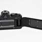 Nikon FE2 35mm SLR Black Camera Body, Box, Manual, New Seals, Nice!
