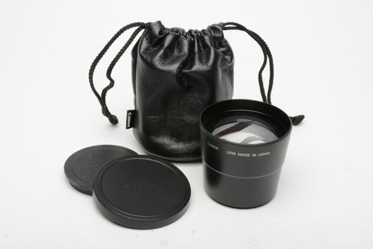 Canon TC-DC52 2.4x Tele Converter w/Caps and pouch