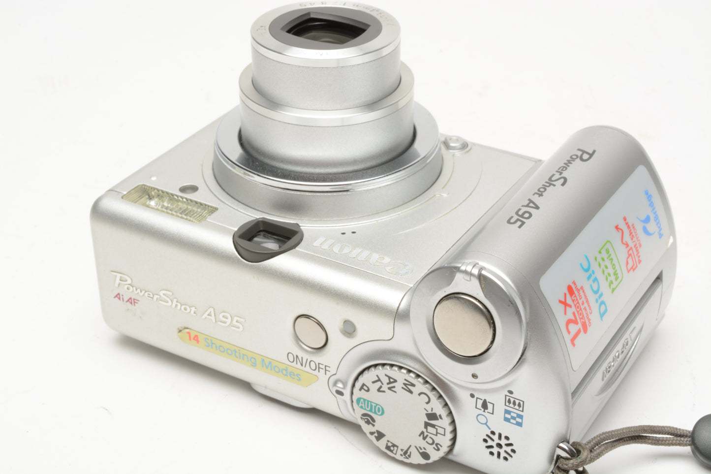 Canon Powershot A95 5MP Point&Shoot camera, Clean, tested, w/Case