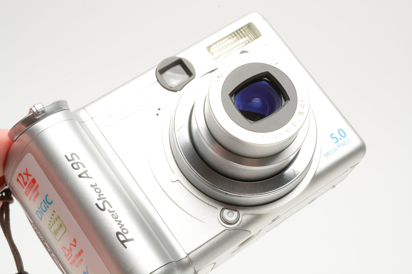 Canon Powershot A95 5MP Point&Shoot camera, Clean, tested, w/Case