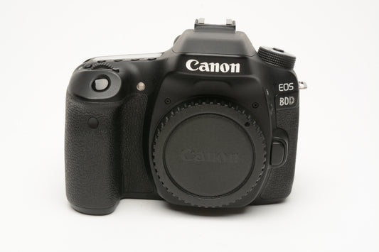Canon EOS 80D DSLR Body, 2Batts+charger, Only 13,004 Acts!!  Very clean