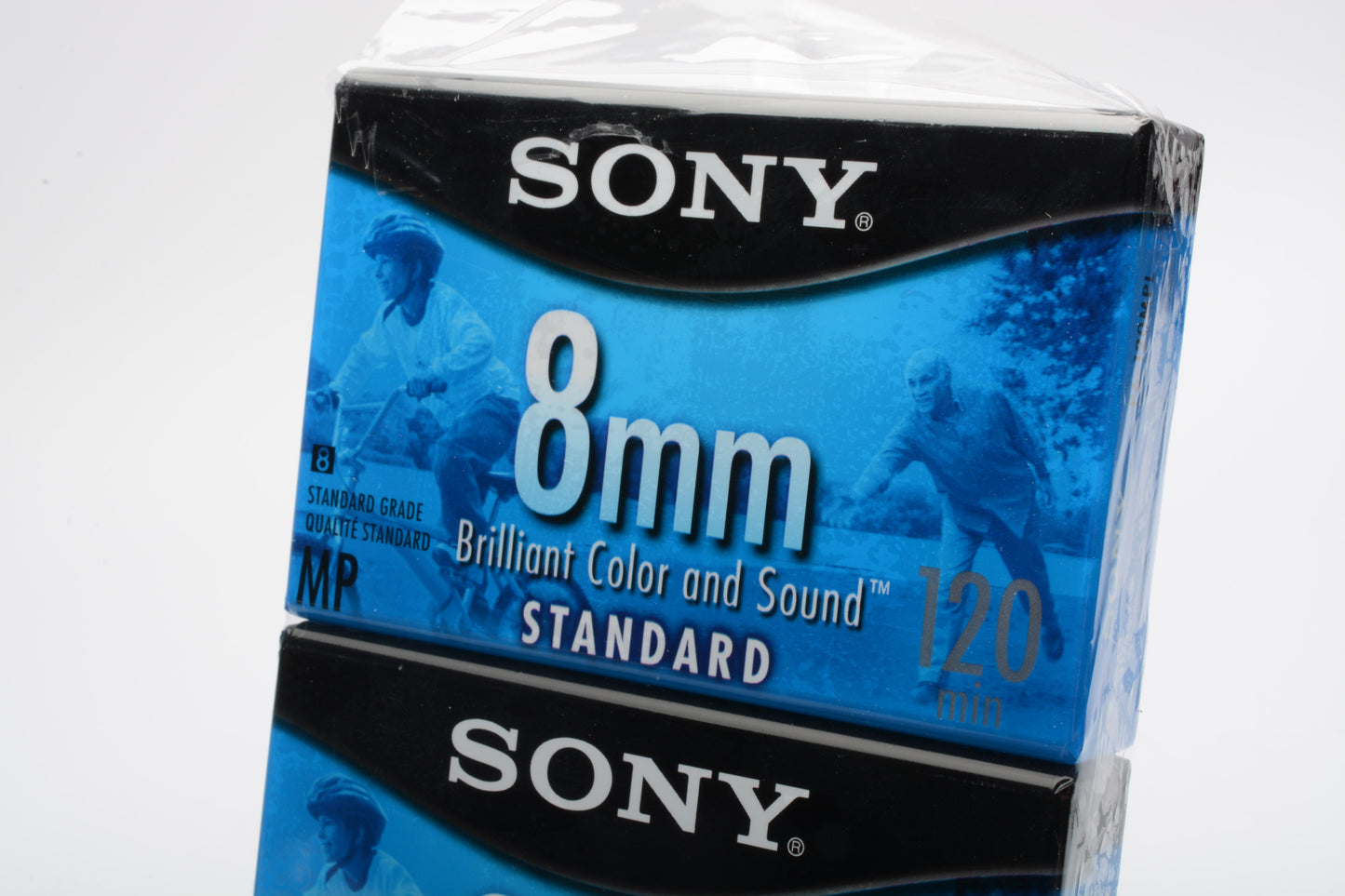 2X Sony 8mm P6-120MPL Video 8 tape