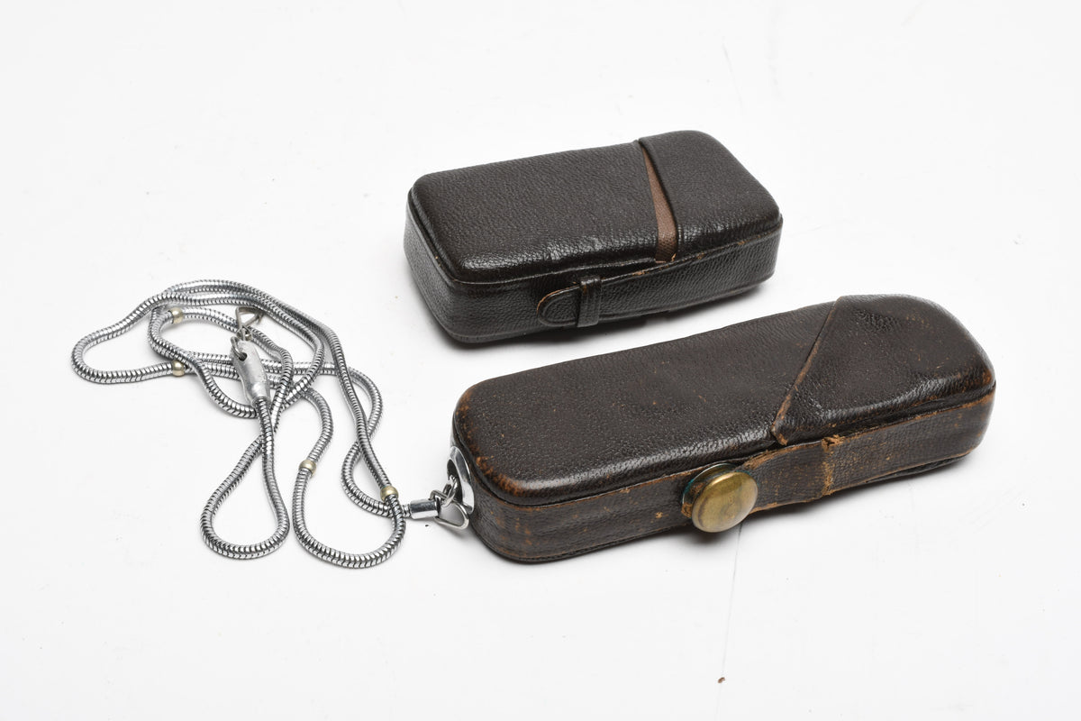 Minox B Spy camera w/case, chain strap, flash attachment, cases, Great!
