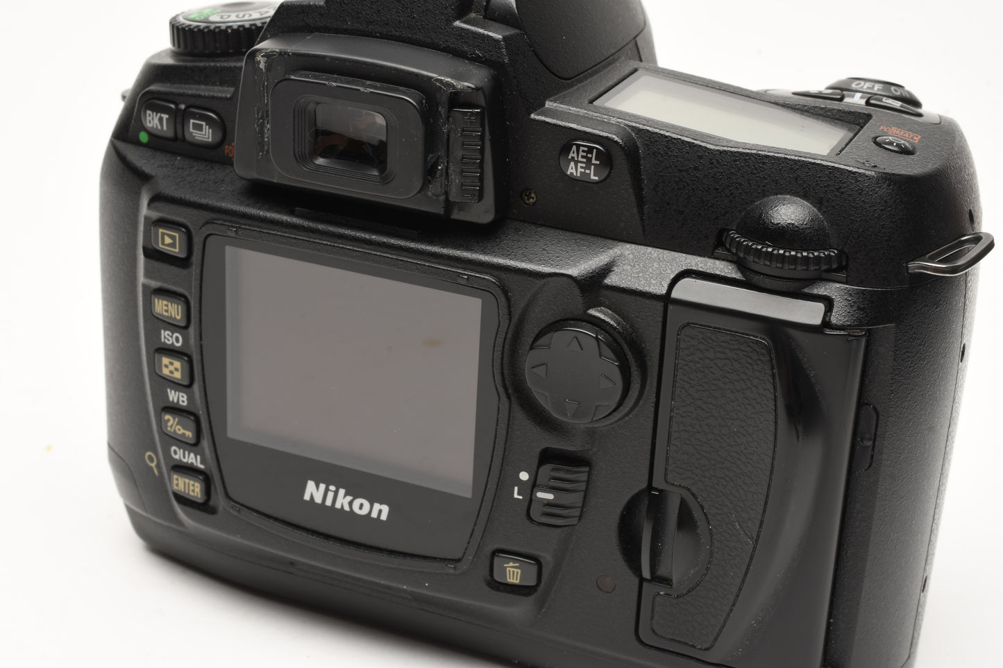 Nikon D70s DSLR body w/batt., charger, strap, USB, 19K Acts, Great!