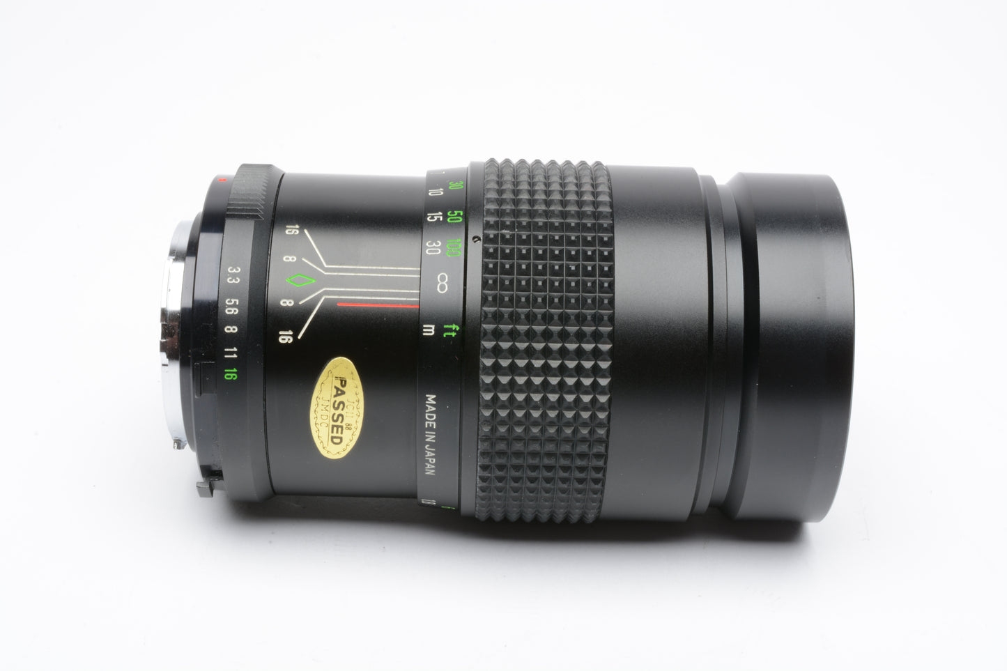 Phase 2 200mm f3.5 telephoto lens Minolta MD mount lens, Mint, +case, caps