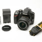 Nikon D3200 DSLR w/18-55mm f3.5-5.6 GII, batt+charger Only 2242 Acts!