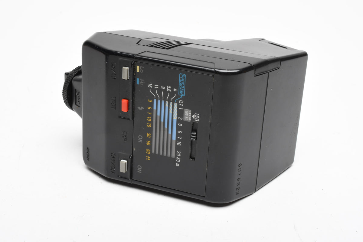 Minolta Maxxum AF 2800AF flash, case, diffuser, manual, tested, Nice!
