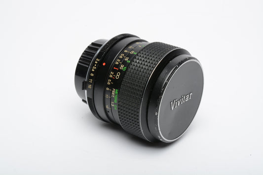 Vivitar 35mm F2.8 MC MF Lens for Minolta MD Mount, Nice & Clean, Sharp! *Read