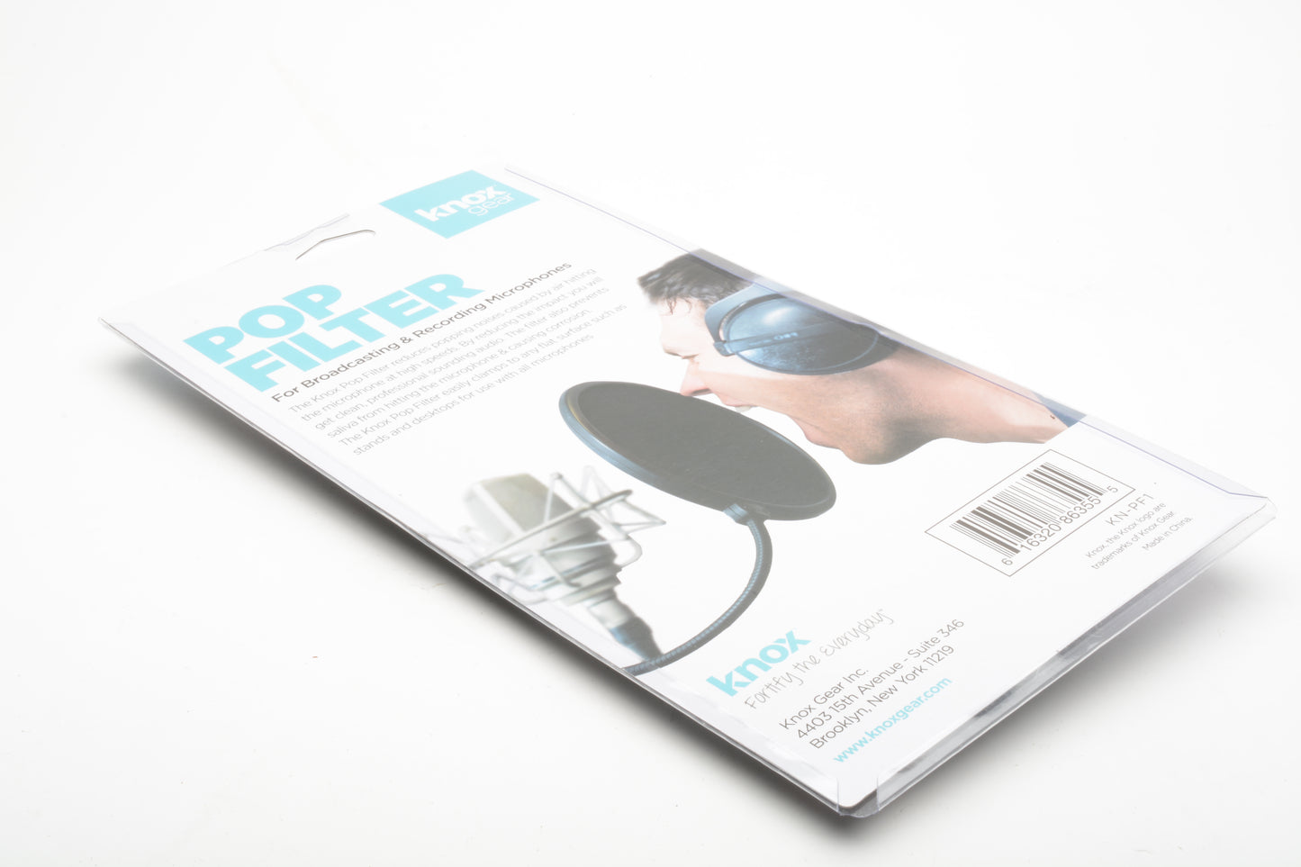 Knox Gear Pop Filter for Broadcasting and Recording Microphones, NIB