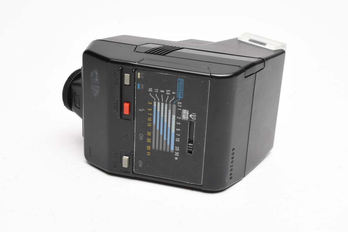 Minolta Maxxum AF 2800AF flash, case, diffuser, manual, tested, *Read