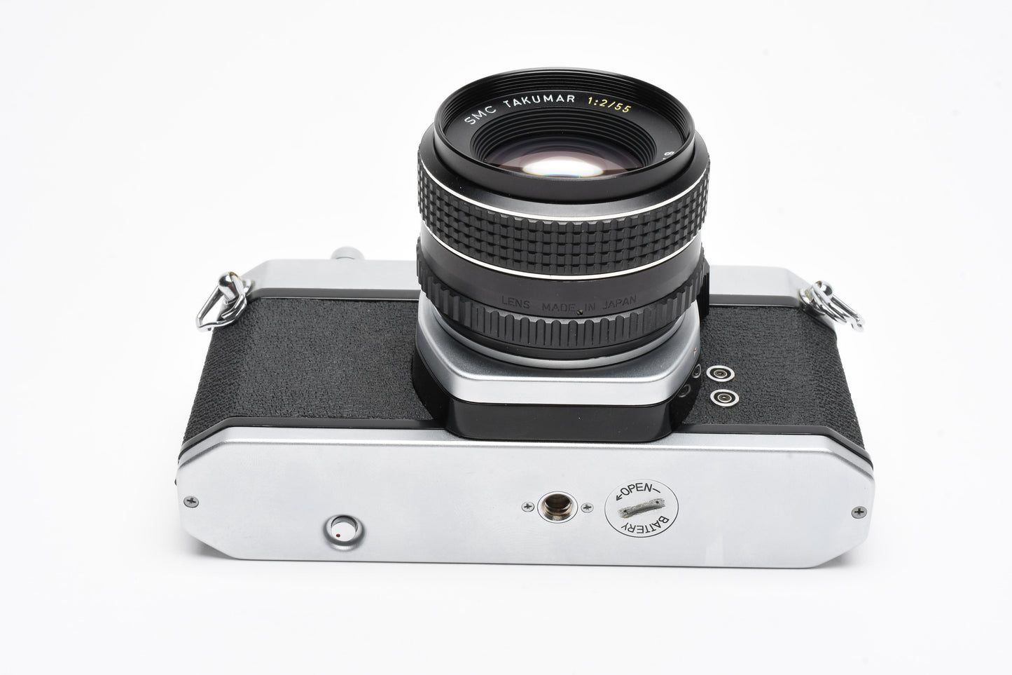 Pentax SP 1000 35mm SLR w/55mm f2 SMC Takumar Lens, Case, Strap, New Seals!