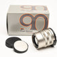 Contax Zeiss Sonnar T* 90mm f2.8 lens, boxed, Mint-, caps, Great