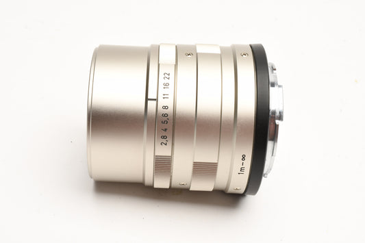 Contax Zeiss Sonnar T* 90mm f2.8 lens, boxed, Mint-, caps, Great