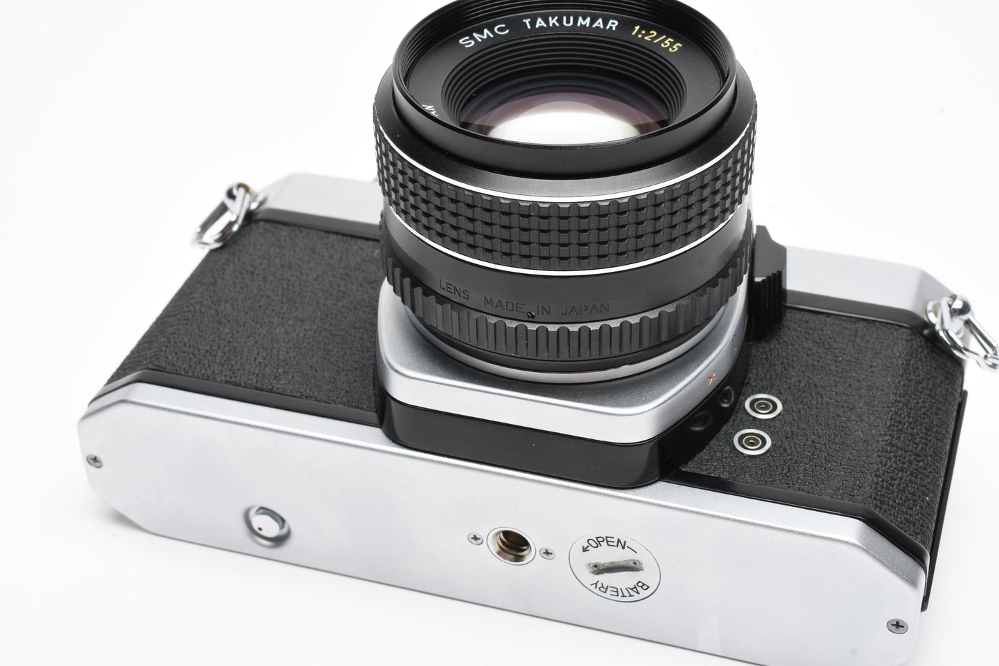Pentax SP 1000 35mm SLR w/55mm f2 SMC Takumar Lens, Case, Strap, New Seals!