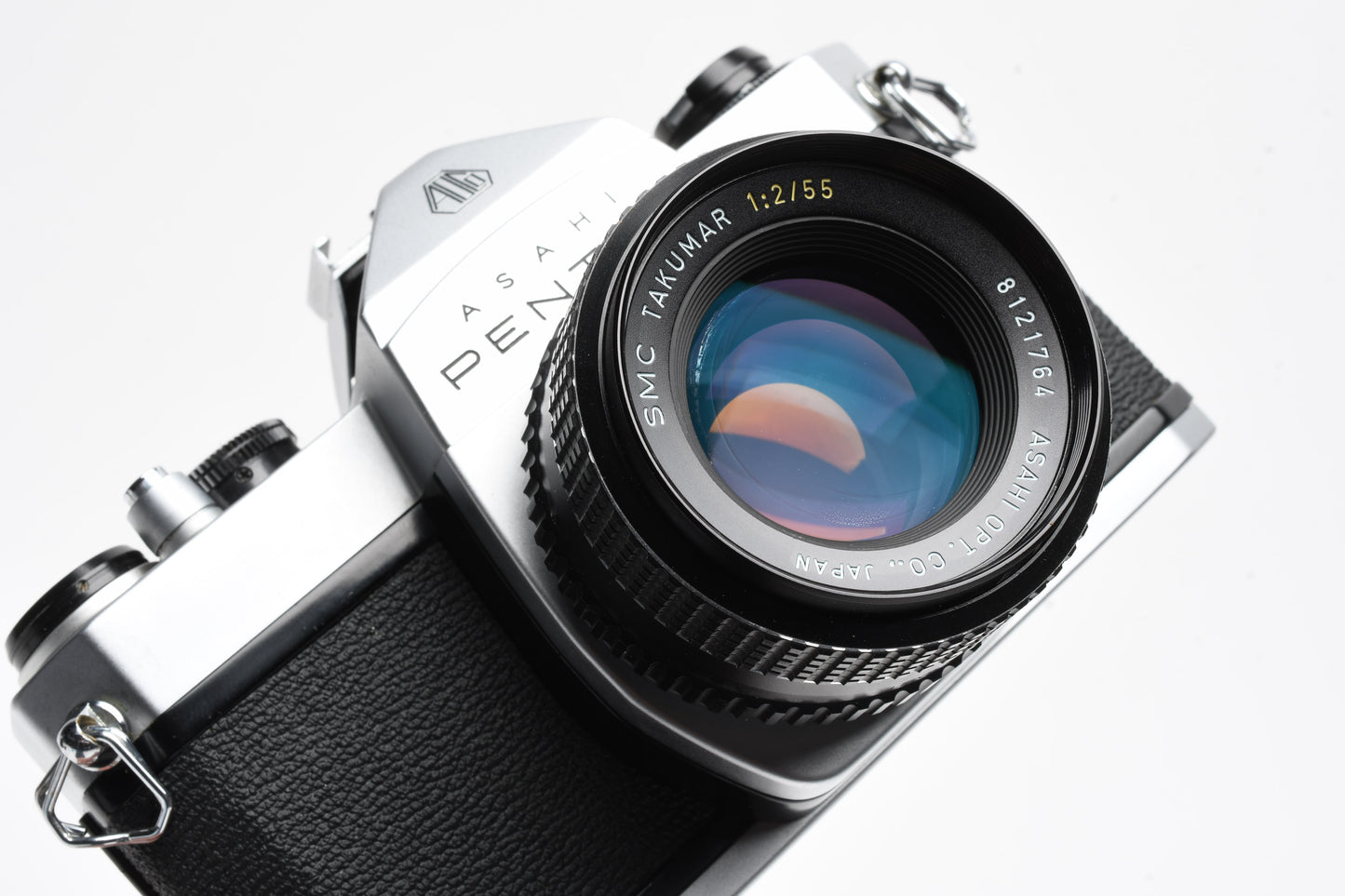 Pentax SP 1000 35mm SLR w/55mm f2 SMC Takumar Lens, Case, Strap, New Seals!