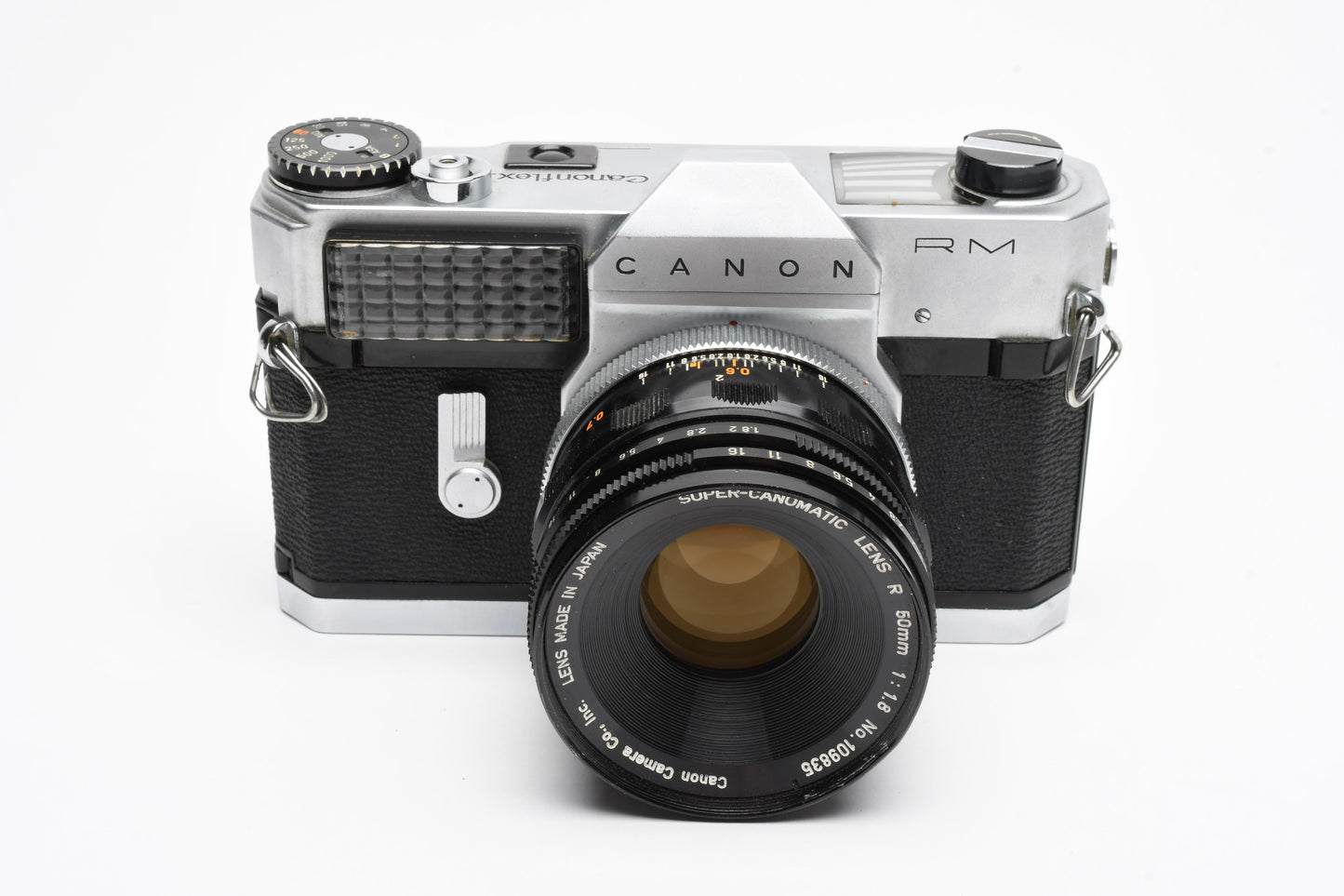 Canon Canonflex RM 35mm SLR w/50mm f1.8 Lens, Strap, Case, UV, New Seals!