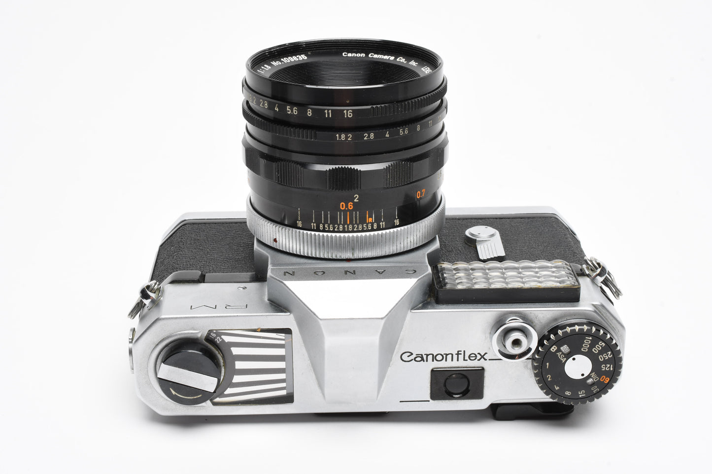 Canon Canonflex RM 35mm SLR w/50mm f1.8 Lens, Strap, Case, UV, New Seals!
