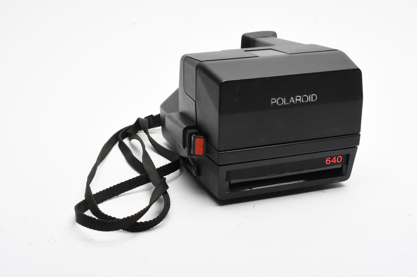 Polaroid 640 Land Instant Camera (600 film), tested, clean, w/Strap