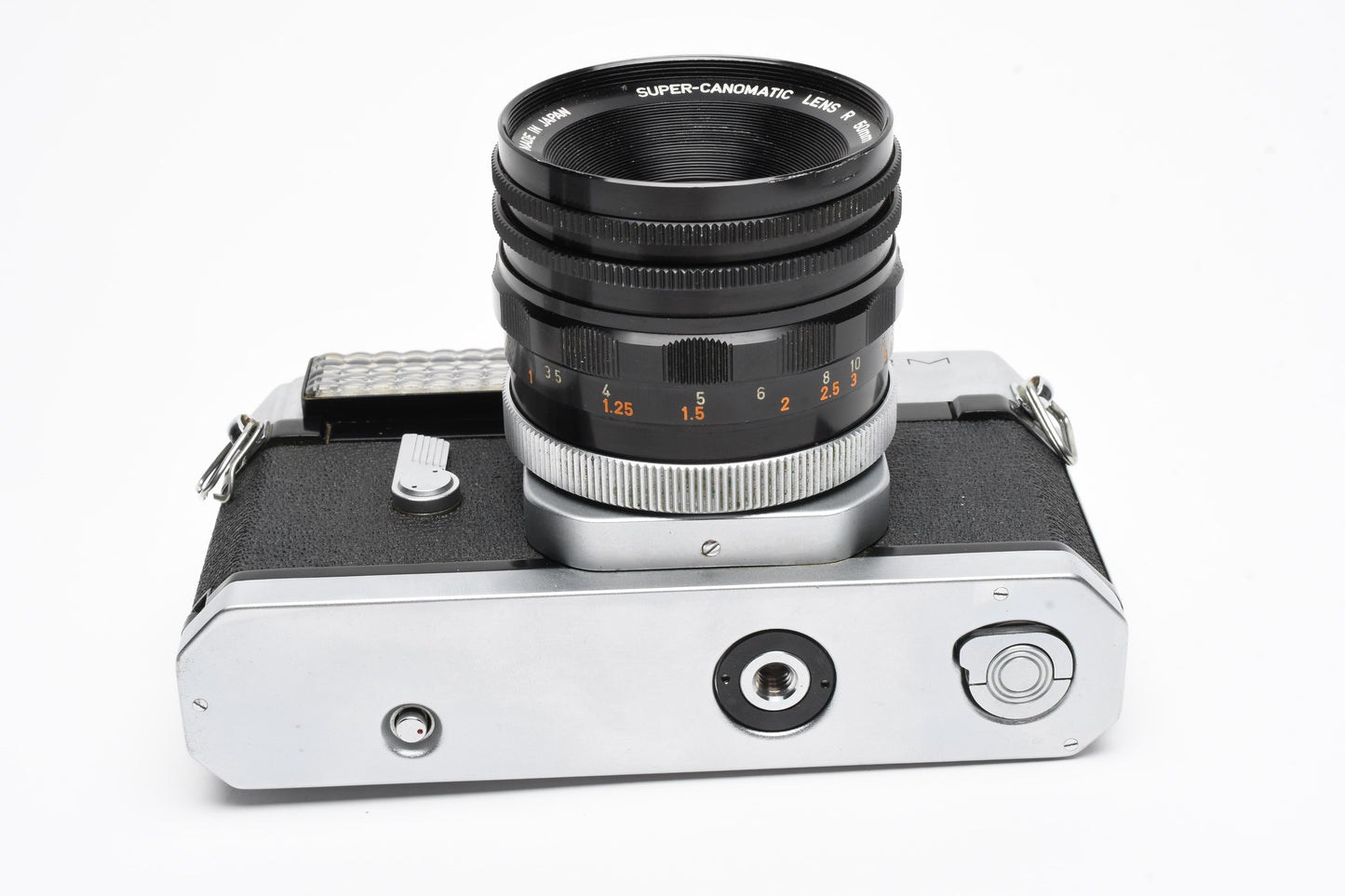 Canon Canonflex RM 35mm SLR w/50mm f1.8 Lens, Strap, Case, UV, New Seals!