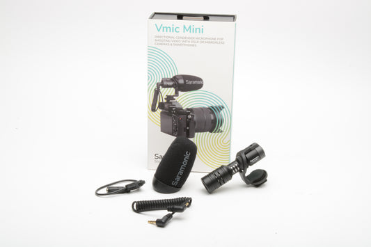 Saramonic Vmic Mini Ultra-compact Camera-Mount Shotgun Microphone Or iPhone