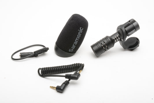 Saramonic Vmic Mini Ultra-compact Camera-Mount Shotgun Microphone Or iPhone