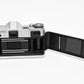 Canon Canonflex RM 35mm SLR w/50mm f1.8 Lens, Strap, Case, UV, New Seals!