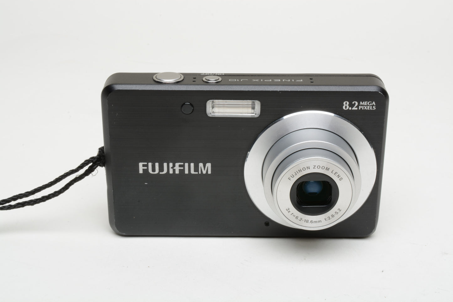 Fujifilm J10 8.2MP Digital Point&Shoot camera, batt+charger+case+strap+16GB SD card