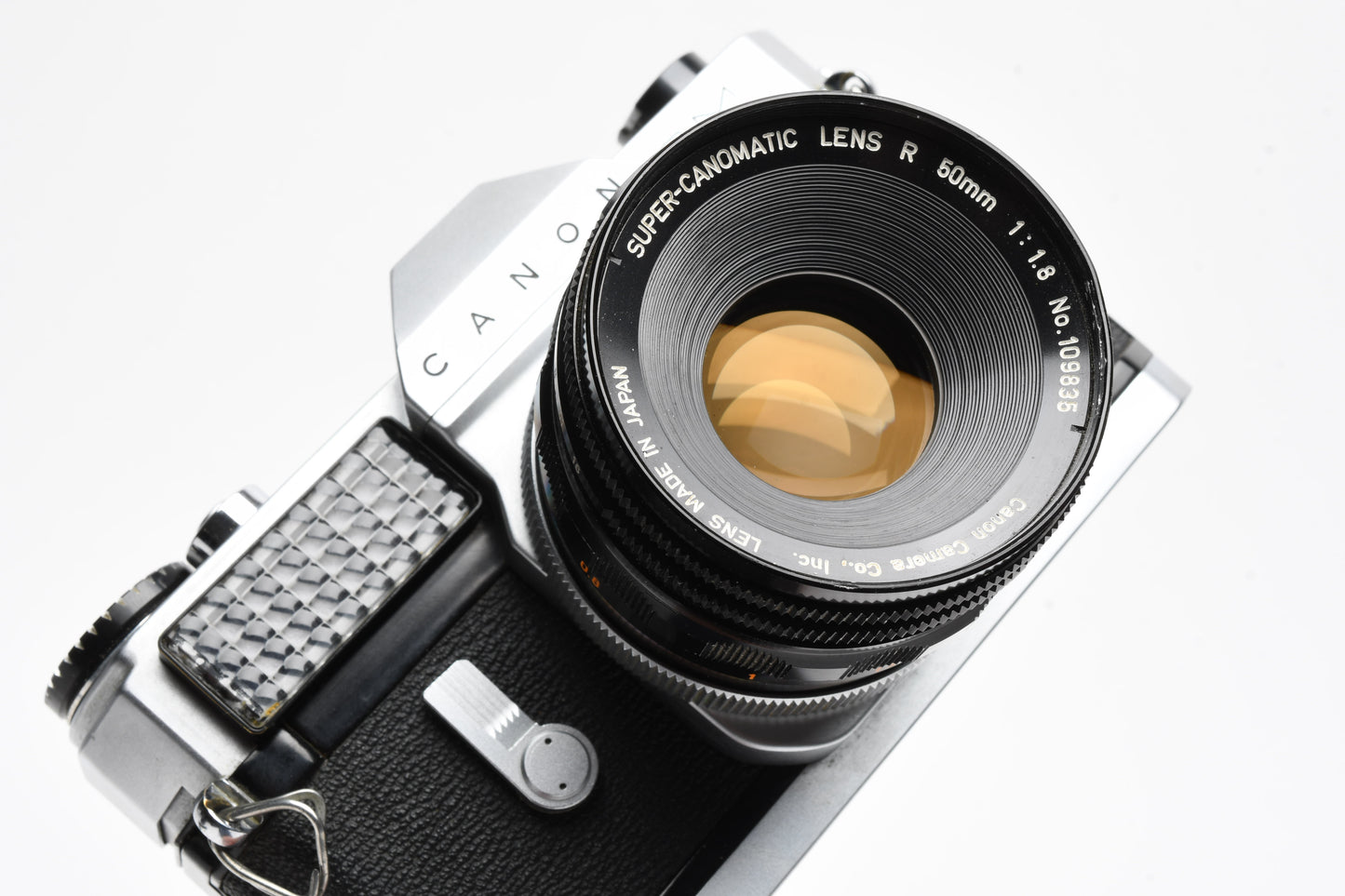 Canon Canonflex RM 35mm SLR w/50mm f1.8 Lens, Strap, Case, UV, New Seals!